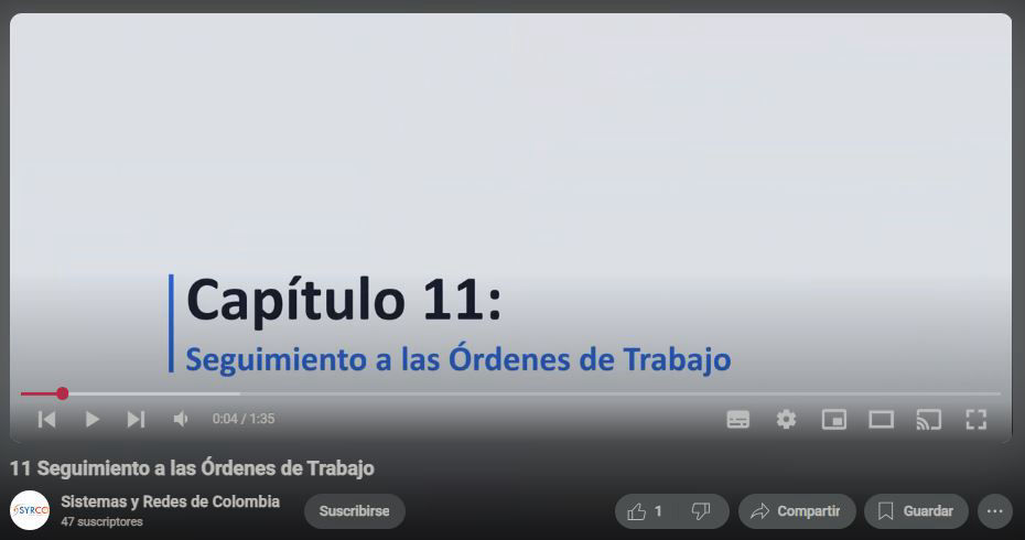 Seguimiento a las Órdenes de Trabajo