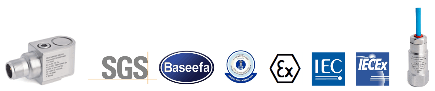 Acelerómetros de AC intrínsicamente seguros